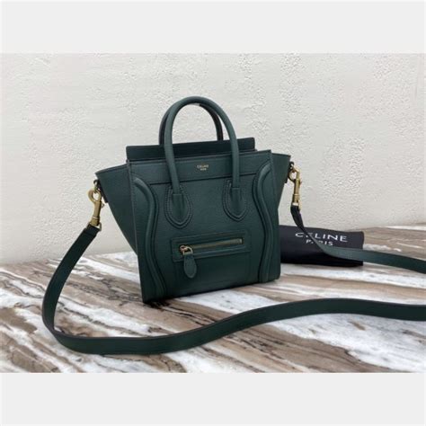 celine nano shopper green crossbody fake|authentic celine nano.